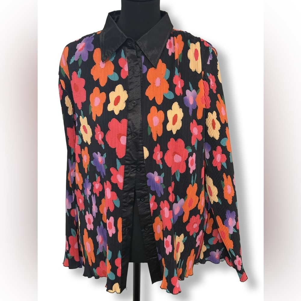 Flower Power 70s costume - Button-Up Shirt with Flare Bottom Pants